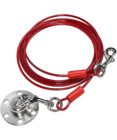 Qcwwy Stainless Steel Dog Anchor | 360 Rotatable Rust-Free 5m Cable for Large Dogs | Durable Pet Anxiety Solution for Courtyard Lawn & Outdoor Camping - Buy Online on GoSupps.com