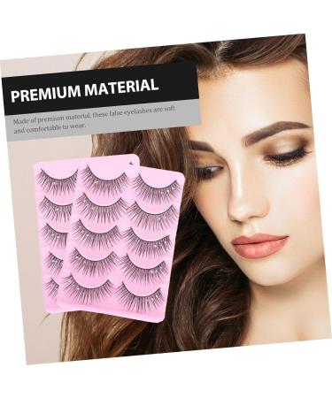 FRCOLOR 10 Pairs Fake eyelashes makeup eyelash false eyelashes for beginners Makeup Fake Eyelash eye lashes fake lashes natural Creative Eyelashes 3d artificial fiber Hardcore side drill - Buy Online on GoSupps.com