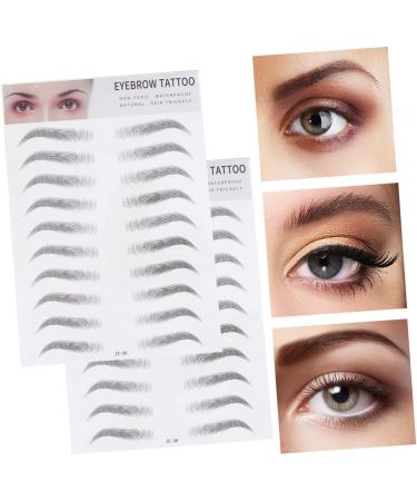 Beavorty Eyebrow Sticker 4 pcs 3d s lady tools suit women s suits makeup gadgets Shaper 6d shaping 1 count (Pack of 1) Blackx2pcs - Buy Online on GoSupps.com