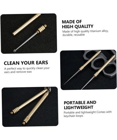 Titanium Alloy Ear Spoon Tools for Gentle Ear Cleaning - Stainless Steel Earpick for Earwax Removal - Buy Online on GoSupps.com