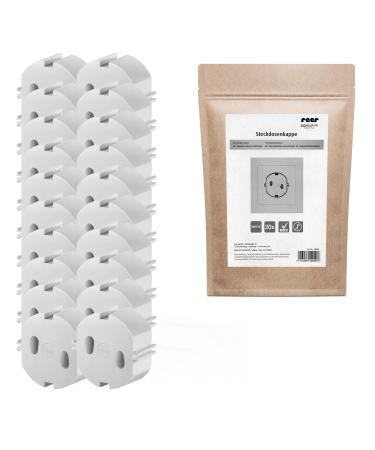 reer socket cap the original from the inventor of socket protection white 20 pieces white 20 pieces paper bag