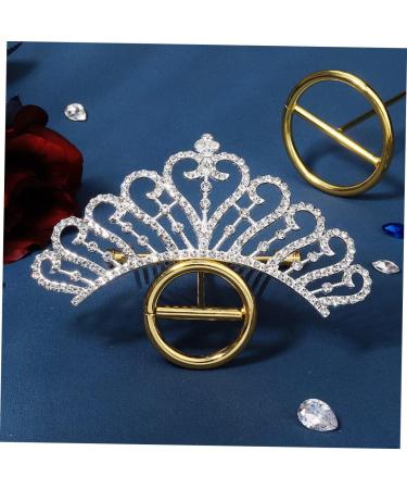 SKISUNO Crown Side Hair Comb Flower Girl Tiara Flower Girl Hair Accessories Wedding Hair Accessories Hair Clips for Kids Women Crown Hairpiece Wig Rhinestones Alloy Bride Small Crown - Buy Online on GoSupps.com