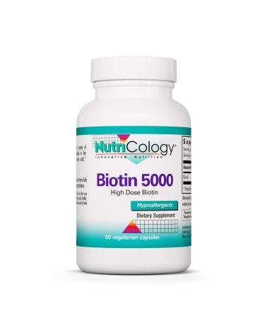 Nutricology Biotin 5000 60 Vegetarian Capsules