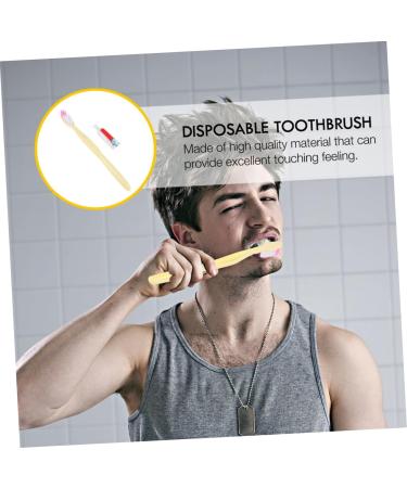 200 Disposable Toothbrushes Set - Travel-Friendly Waterproof Toothbrushes for School & Office | Multi-Color Pack - Buy Online on GoSupps.com