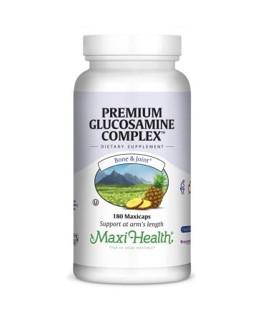 Glucosamine MSM and Hyaluronic Acid with Bromelain Supplement Joint Support Supplement for Women and Men with Enzymes and Hyaluronic Acid for Cartilage Joint Health and Flexibility 180 Count