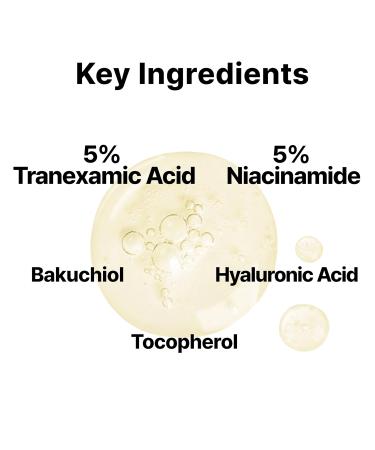 DearMYDEW 5% Tranexamic Acid Serum with 5% Niacinamide Bakuchiol Dark Spot Correcting Serum Fade Discoloration Hyperpigmentation Acne Scars Sun Spots Blemish Remover Korean Skincare 1Fl Oz - Buy Online on GoSupps.com