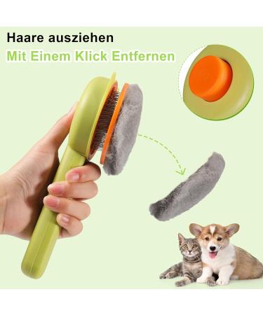 Fantesi Cat & Dog Brush | Grip Comb for Long & Short Hair | Easy Animal Hair Cleaning - Buy Online on GoSupps.com