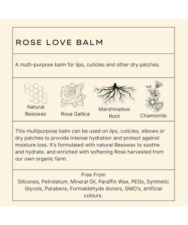 Jurlique - Rose Love Balm - Lips Cuticles & Dry Patches - Soothes Hydrates Provides Antioxidant Protection Protects Against Moisture Loss - Natural Ingredients - All Skin Types - 15ml - Buy Online on GoSupps.com