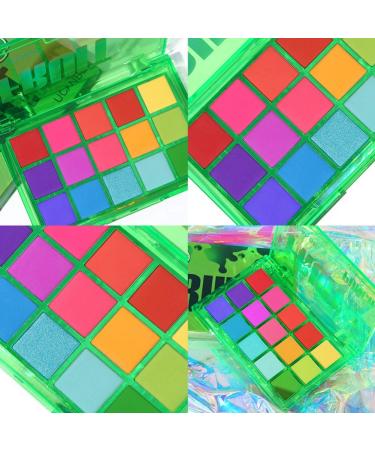 Colorfullavie 15 Color Neon Party Eyeshadow Palette - Shimmer Glitter Matte & Metallic Pigmented Makeup - Buy Online on GoSupps.com