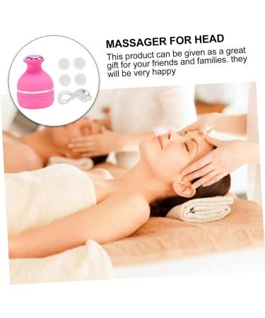 PLAFOPE Head Massager - Scalp Massager Brush for Ultimate Relaxation | 13.9x10.3cm Pink - International Shipping Available - Buy Online on GoSupps.com