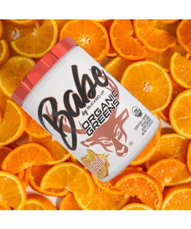 Greens Superfood Powder Orange Sunrise| 8 Most Essential Mixed Greens| Certified 100% Organic | Chlorella Spinach Kale Spirulina Alfalfa Broccoli Wheat Grass & Barley Grass | 30 SERV | 11.75 OZ - Buy Online on GoSupps.com