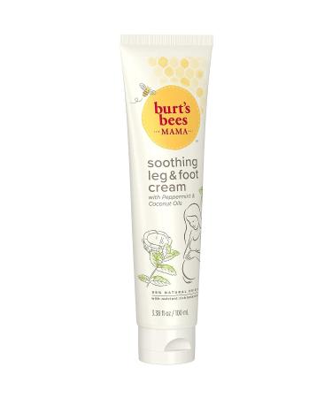 Burt's Bees Mama Bee Leg and Foot Creme 3.38oz | Soothing Relief for Pregnancy Swelling and Discomfort - Buy Online on GoSupps.com
