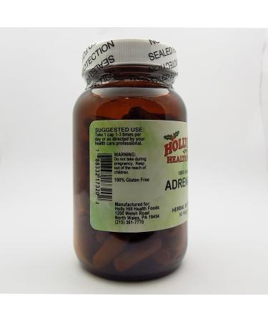 Holly Hill Health Foods 100% Vegetarian Adrenal Rx 90 Vegetarian Capsules 90 Count (Pack of 1) - Buy Online on GoSupps.com
