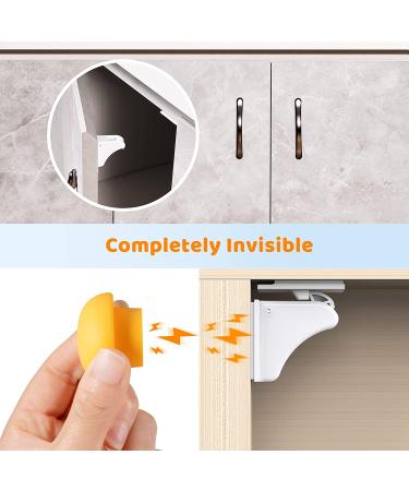 Child Safety Magnetic Cabinet Locks (20 Pack + 4 Keys) - Baby Proofing Cupboard Locks for Toddler - Easy Installation, Invisible Design - Buy Online on GoSupps.com