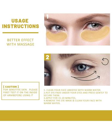 Jremreo 30 Pairs Gold Under Eye Patches with Amino Acid & Collagen - Dark Circle and Puffiness Treatment for Face Care | Beauty & Personal Care Essential - Buy Online on GoSupps.com
