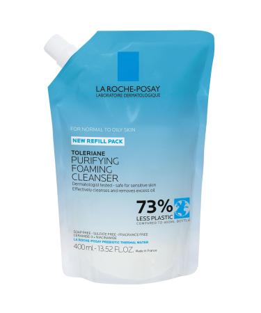 La Roche-Posay Toleriane Purifying Foaming Facial Cleanser Oil Free Face Wash for Women & Men with Niacinamide + Ceramides Pore Cleanser Safe For Sensitive Skin Won t Dry Out Skin Soap Free 13.52 Fl Oz (Pack of 1) 13.52