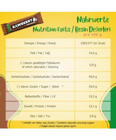 Cocoa and Hazelnut Bars No Added Sugar Vegan Gluten Free Healthy Snack with Nuts and Dried Fruits (Box of 15) - Buy Online on GoSupps.com