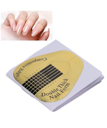 100pcs Self Adhesive Nail Form Guide Stickers - Nail Tips Extension & Manicure Accessories for Perfect Nails - Buy Online on GoSupps.com