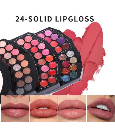  Acunny 110 Colors Makeup Palette Complete Makeup Kit | 110 Colors Makeup Kit Natural Color Makeup Hen Included Eyeshadow Glitter Red - Buy Online on GoSupps.com