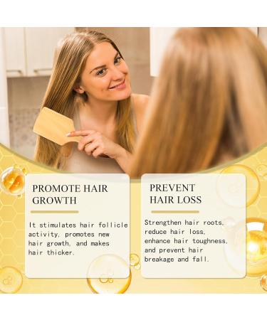 Znnhnn Hair oil with honey and rosemary extract deeply repairs dry split ends accelerates hair growth provides shine without greasy leaves for permanently damaged and dry hair 10 ml - Buy Online on GoSupps.com