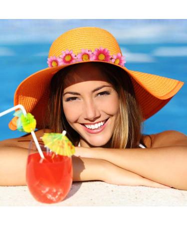 Cinaci 8 Pieces Beach Hawaiian Festival Hippie Party Wedding Bridal Sunflower Daisy Flower Headbands Tiara Crowns Floral Hair Wreaths Bands Headpieces for Women Girls Teens Kids - Buy Online on GoSupps.com