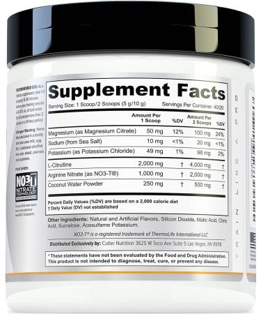 Amplify Caffeine Free Pre Workout with Nitrates and Coconut Water - Peach Mango Flavor | Stimulant Free Muscle Pump Enhancer for Men and Women - Buy Online on GoSupps.com