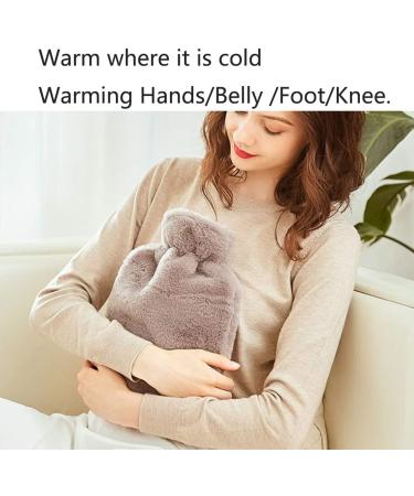 2L Classic Rubber Heat Bottle with Soft Cover - Perfect Gift for Men Women & Girls - Gray - Buy Online on GoSupps.com