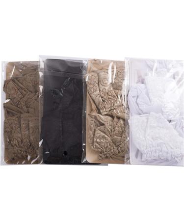 Shop Jier Women's Transparent Large Size Lace Pantyhose & Tights - Holy Net Stockings in Coffee - Buy Online on GoSupps.com