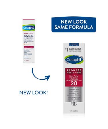 Cetaphil Redness Relieving Daily Moisturizer SPF 20 - Neutral Tint (1.7 fl oz) - Buy Online on GoSupps.com