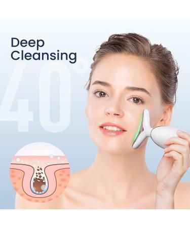 Dr. Pure Face Massager - Double Chin Remover & Neck Sculpting Tool | Portable Facial Beauty Tool for Skin Tightening, Firming, and Smoothing - White - Buy Online on GoSupps.com