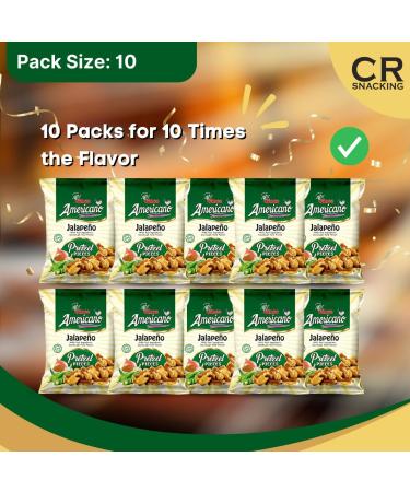 Spicy Americano Jalapeno Pretzel Pieces 10 x 100g - Vegetarian Pub Snack for Sharing - Buy Online on GoSupps.com