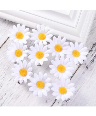 Lurrose 10pcs Daisy Hair Clips - Cute Small Flower Barrettes for Girls and Ladies - Buy Online on GoSupps.com