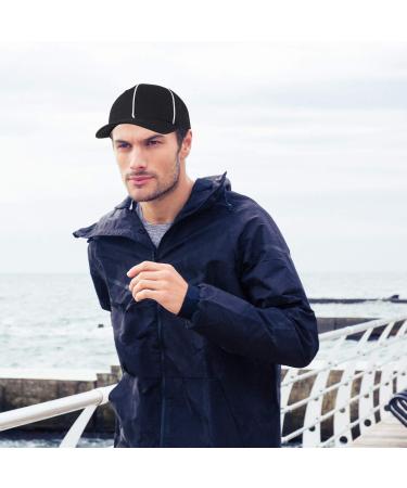 Adjustable Black with White Stripes Soccer Cap & Referee Whistle Set - Ideal for Football Refs, Umpires, Linesman - Buy Online on GoSupps.com
