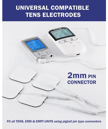 TENS Unit Replacement Pads - Nursal Reusable Self-Adhesive Electrodes (20 Pack) - Latex Free Compatible with TENS 7000 AUVON Etekcity Nicwell Care - Buy Online on GoSupps.com