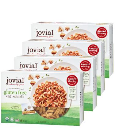 Jovial 100% Organic Gluten Free Brown Rice Pasta, Tagliatelle, 4 Count