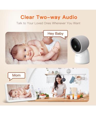 Arenti 2K/3MP Baby Monitor with Camera - 5 WiFi Video PTZ 355 Night Vision Lullabies & Mobile App Control - Ideal International Shipping - Buy Online on GoSupps.com