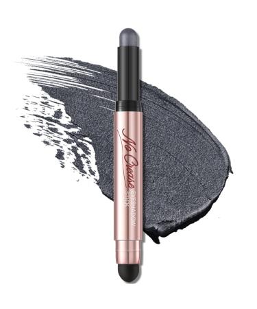 FOCALLURE No Crease Eyeshadow Stick  Creamy Eye Shadow Stick  Matte & Shimmer Eyeshadow Pencil  Smudge-proof  Waterproof  Built-in Smudger  BLACK SESAME 33 BLACK SESAME