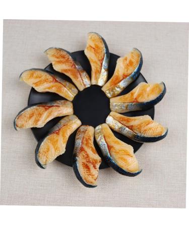 UPKOCH 4 Pcs Photo Props Toy Models Creative Fish Slice Mold Lifelike Meat Model PVC Food Props Seafood 8.5*3.8cmx2pcs - Buy Online on GoSupps.com
