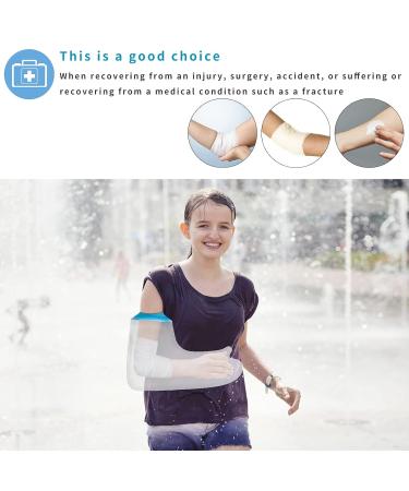 SUPERNIGHT Kids Waterproof Cast Cover - Full Arm Protector for Showering and Bathing - Watertight Bandage Sleeve for Arm, Wrist, Elbow and Hand Injuries (Long Length) - Buy Online on GoSupps.com