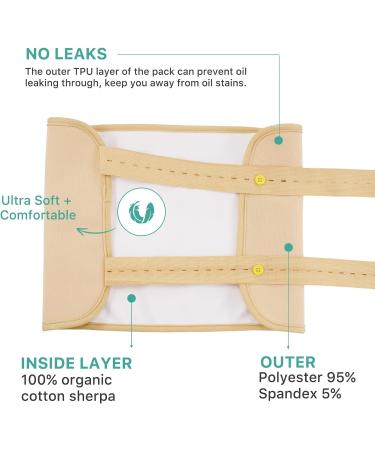 Kllalo Castor Oil Pack Kit | Organic Castor Oil & Reusable Wrap for Liver Detoxification | Adjustable Cotton Packs - Buy Online on GoSupps.com