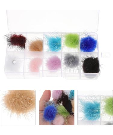 FOMIYES 4 Boxes Nail Set Manicure Fluffy Nail Brush Nail Charms Nail Decoration Nail Tech Must Haves Trinket Cute Magnetic Nails Decoration Nail Rhinestones 3d Hairball Velvet Decorations - Buy Online on GoSupps.com