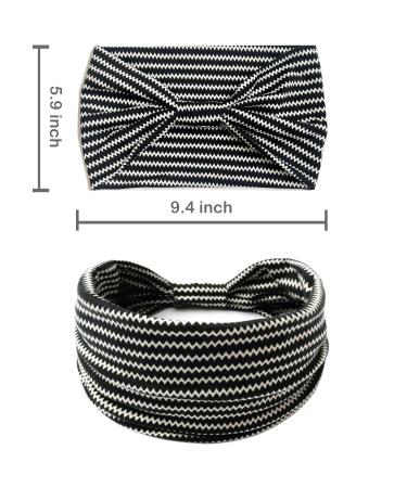 IVARYSS Wide Headbands for Women - Boho Knotted Head Wraps Turbans - African Style Hair Accessories - 6 Pack - Buy Online on GoSupps.com