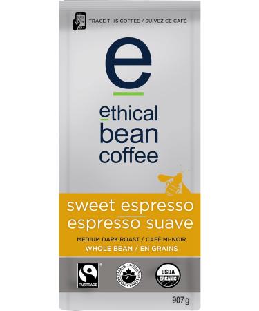 Ethical Bean Lush Medium Dark Roast Coffee 907g & Sweet Espresso Medium Dark Roast Coffee 907g - Buy Online on GoSupps.com