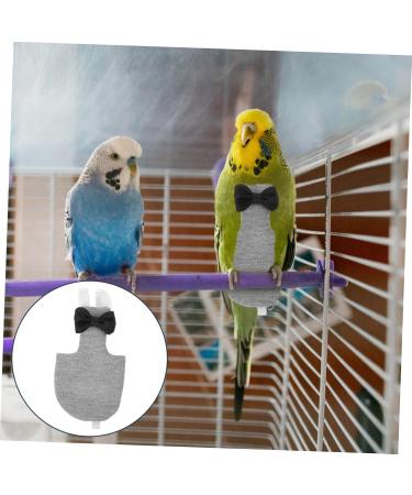 MipCase 3st Flying Bird Windulas | Fashionable Bird Costume & Decorations for Parrots | Cosplay Bird Clothing | Cotton Grey 12x6cm - 3pcs - Buy Online on GoSupps.com
