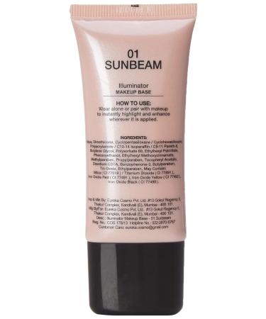 Miss Claire Illuminator Makeup Base 01 Sunbeam - Pink 30 ml | Radiant Glow Makeup Primer for All Skin Types - International Shipping Available - Buy Online on GoSupps.com