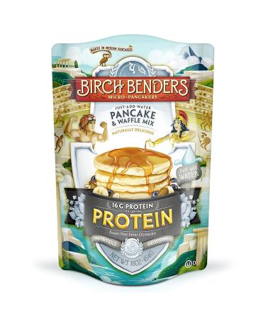 Birch Benders Pancake and Waffle Mix with Whey, Protein, 16 Oz 1 Pound (Pack of 1)