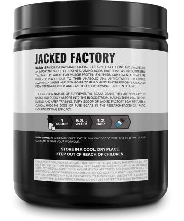 BCAA Powder (Fermented) - 6g Essential Amino Acid Supplement for Muscle Recovery, Strength, and Growth - Blue Raspberry (30 Servings) - Buy Online on GoSupps.com