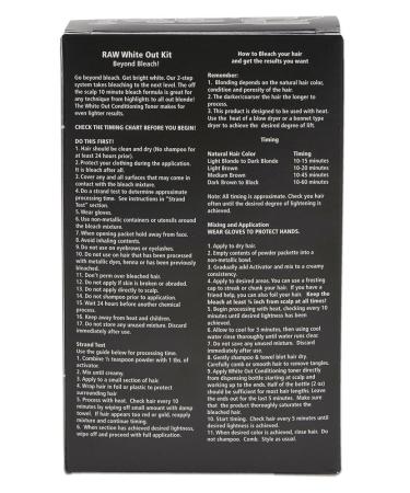 RAW Beyond Bleach White-Out Kit: Conditioning Toner with 40 Volume Activator - Buy Online on GoSupps.com