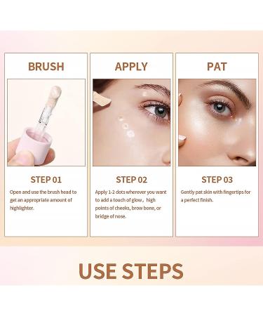 U-Shinein Liquid Highlighter | Body & Face Shimmer Stick | Waterproof & Long-Lasting Luminizer Makeup - Pearl White - 02 - Buy Online on GoSupps.com