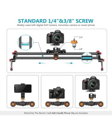 Neewer Motorized Camera Dolly Car with Wireless Remote | 3 Speeds + Low-Profile Ball Head | Compatible with DSLR, GoPro, iPhone | 3 Wheels - Buy Online on GoSupps.com